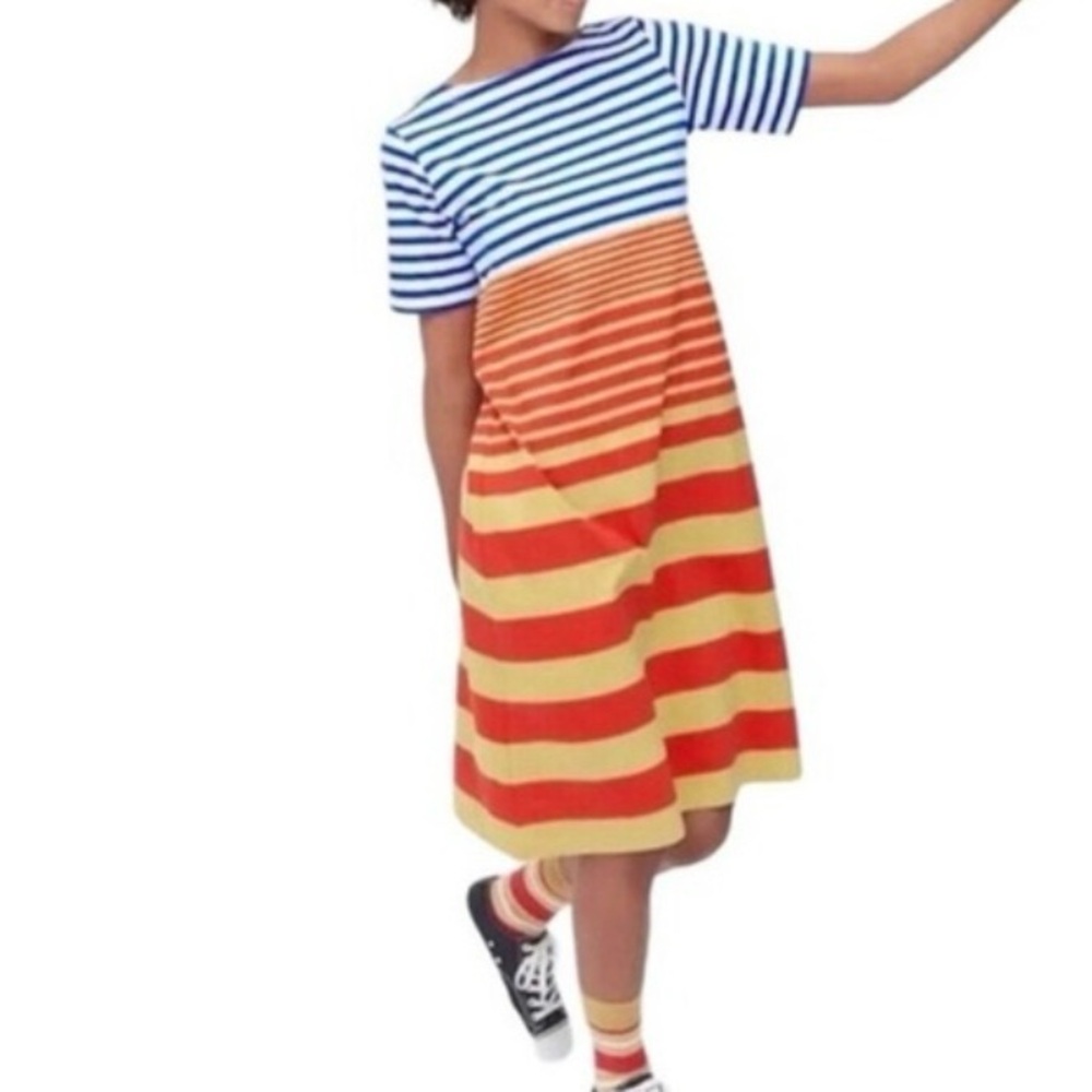 Marni for Uniqlo striped shift dress